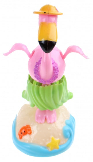 Speelfiguur solar - flamingo roze 11 cm