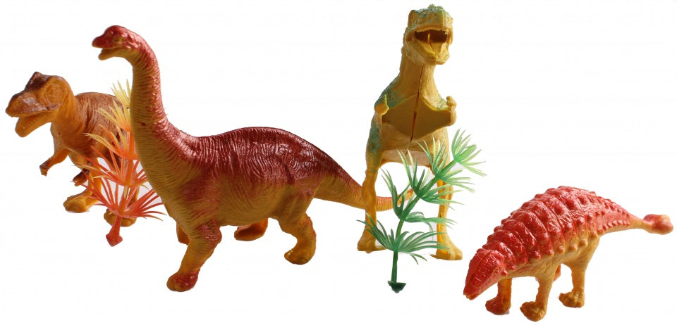 speelset dinosaurussen 6-delig 6 cm