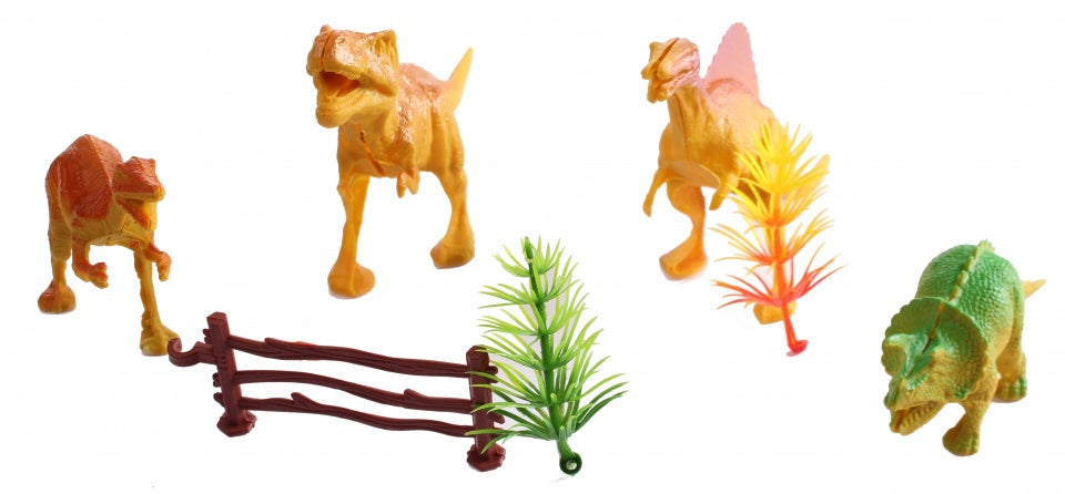 speelset dinosaurussen 7-delig 6 cm