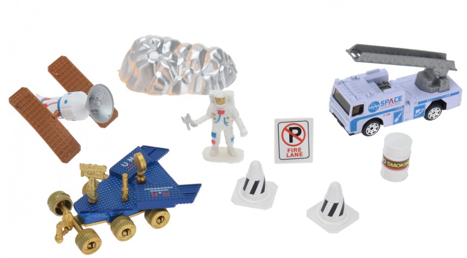 speelset Space kunststof/die-cast 10-delig