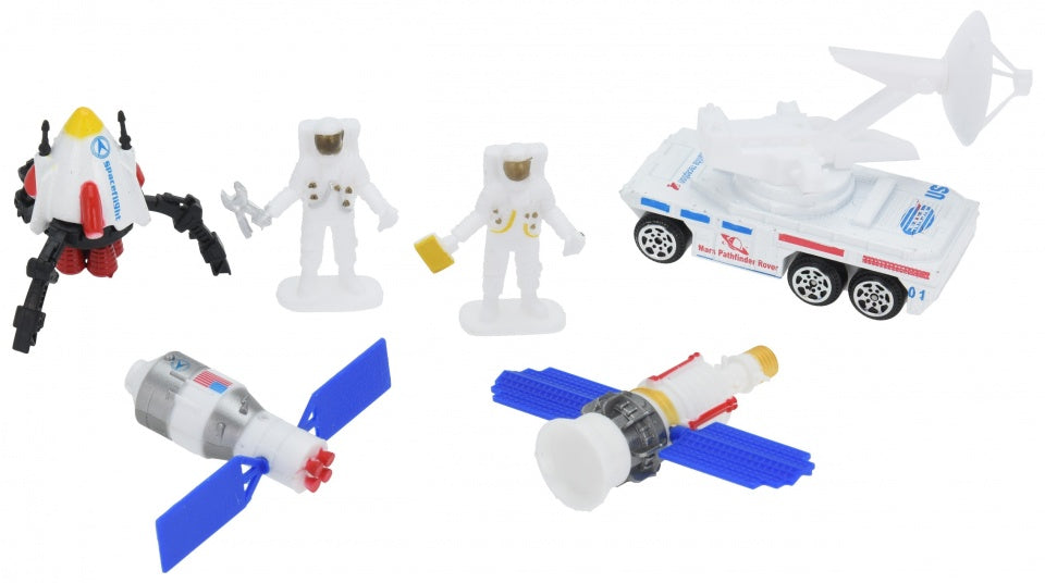 speelset Space Team diecast 6-delig