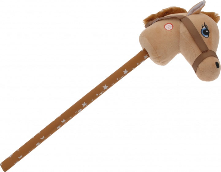 stokpaard pluche 68 bruin