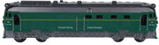 trein 7x18 cm groen