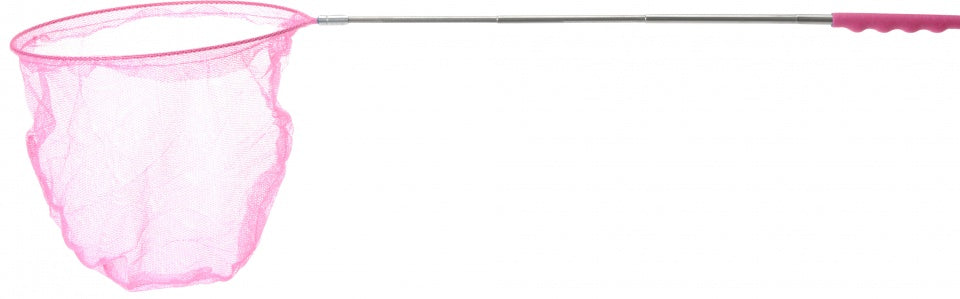 vangnet telescopisch 68 cm roze