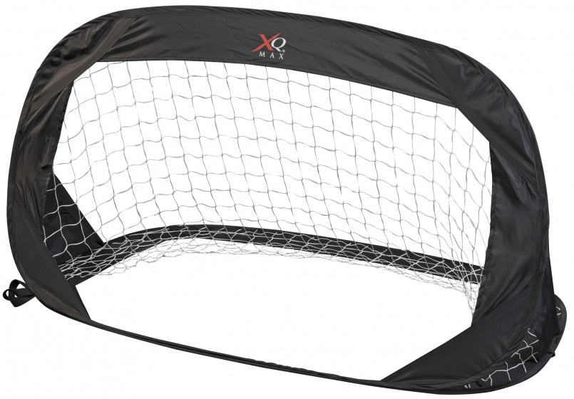 voetbaldoel pop-up 122 x 66 cm zwart