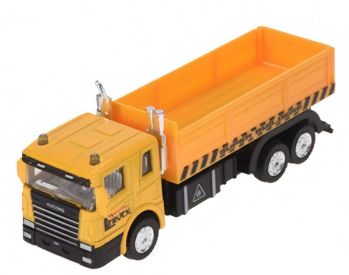 vrachtwagen met aanhanger 16 cm geel