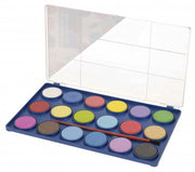 waterverf met kwast 18 kleuren 15 cm