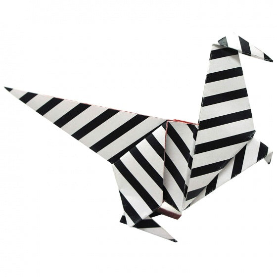 origami Dino vouwen 20 x 20 cm 20 stuks multicolor