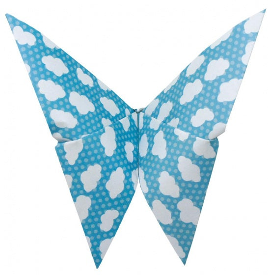 origami Vlinders vouwen 15 x 15 cm 20 stuks multicolor