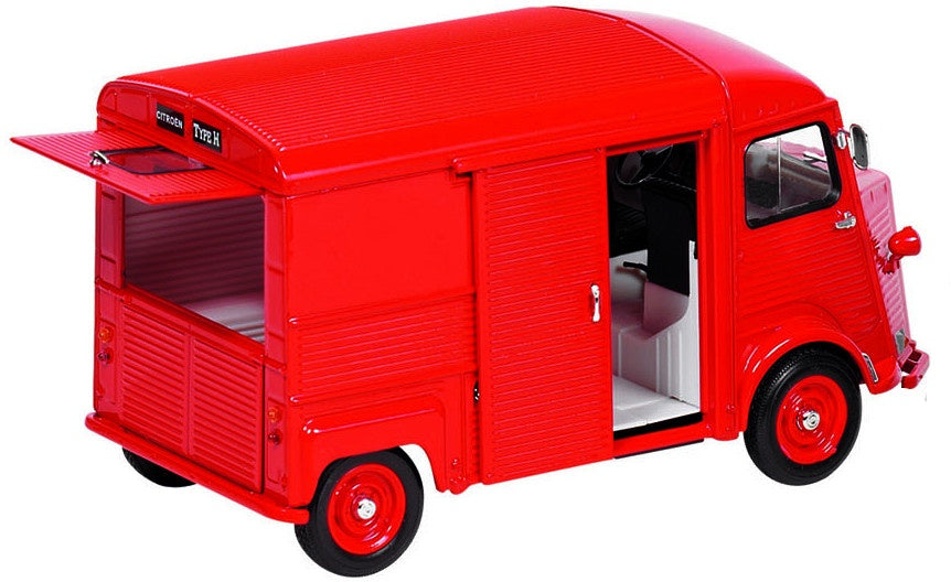 Metalen Citroën Type H: 16 cm Rood