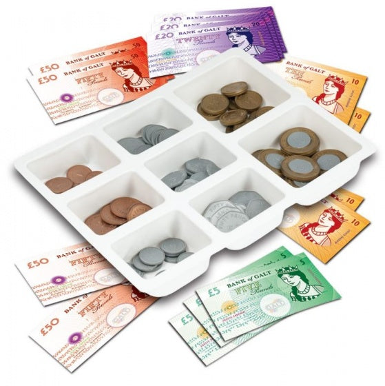 speelgeld briefjes en muntjes ponden 100-delig