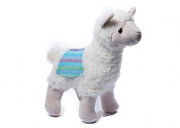 knuffel lama junior 28 cm pluche wit