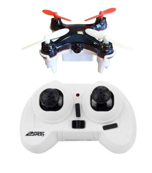 quadcopter RC Nano Spy Drone HD 7 cm zwart