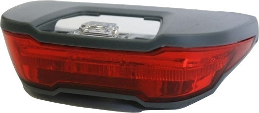 achterlicht BE-Vision led naafdynamo grijs/rood