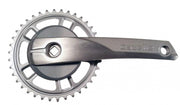 crankstel 38T 170 mm aluminium zilver