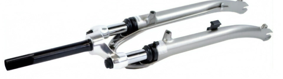 verende voorvork 28 inch 171 mm R-Line rollerbrake zilver
