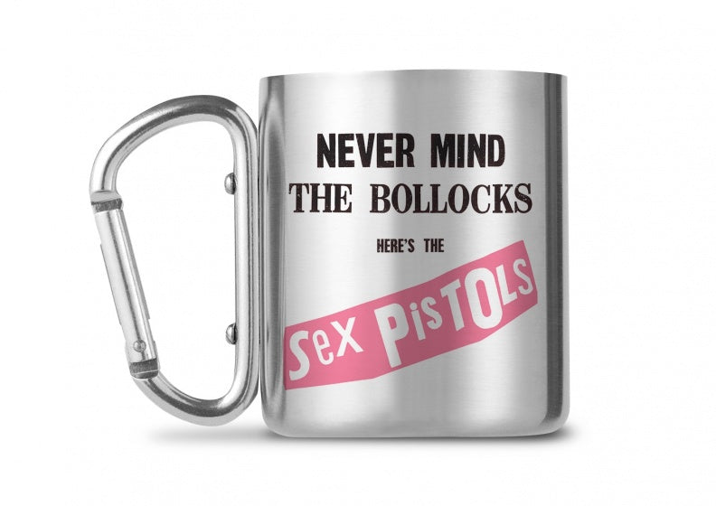 mok Never mind the bollocks zilver/zwart 250 ml