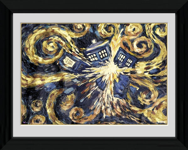 poster in lijst Doctor Who Exploding Tardis 30 x 40 cm