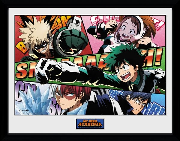 poster in lijst My Hero Academia Powers 30 x 40 cm