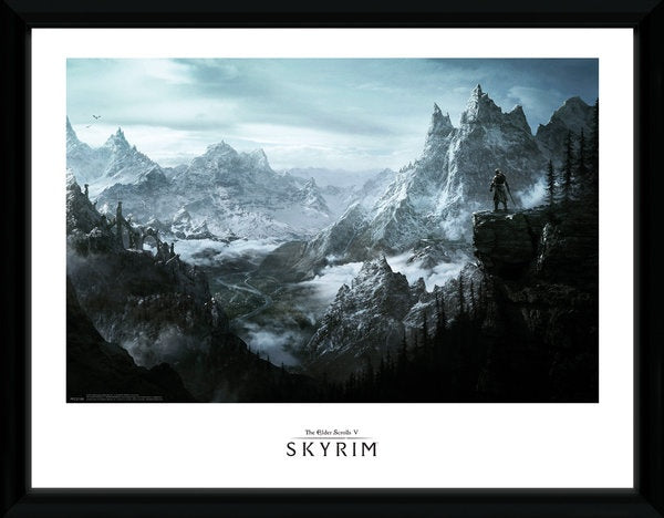poster in lijst Skyrim Vista 30 x 40 cm