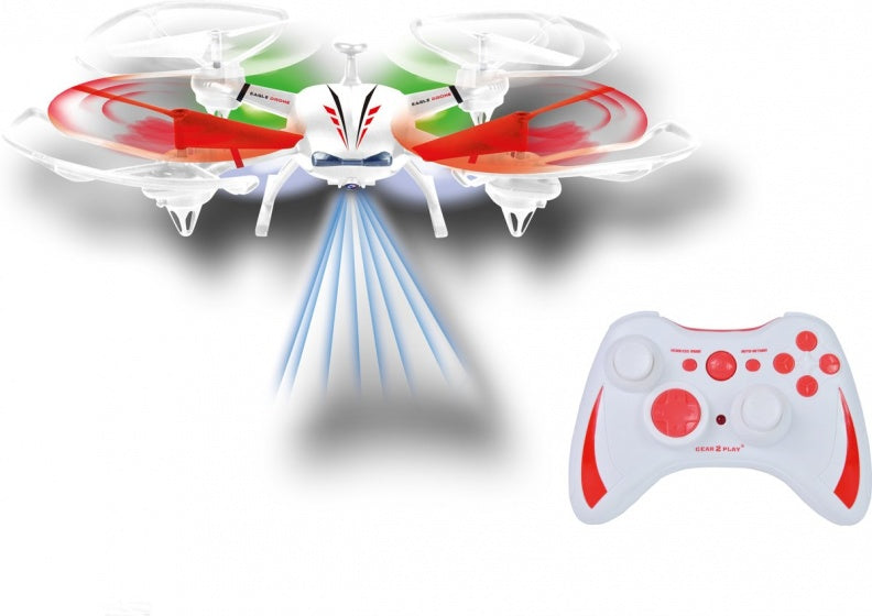 drone Eagle camera wit/rood