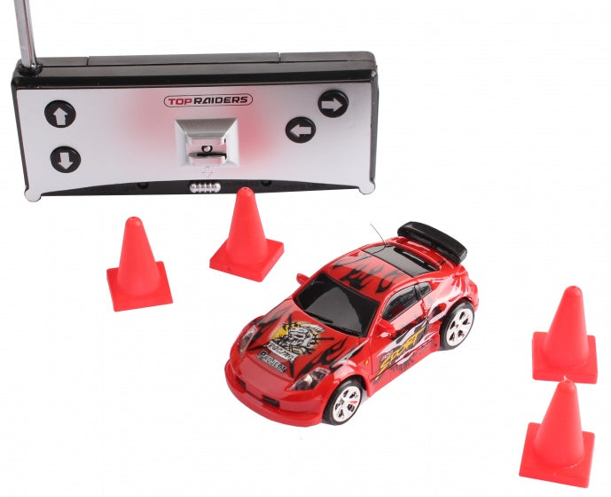 RC raceauto driftincars 7 cm met accessoires rood