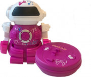 RC robot Mini Bot speelfiguur 10 cm roze