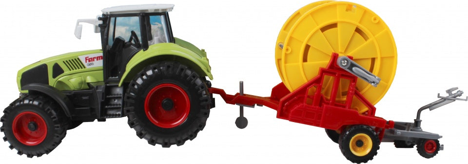tractor speelset 2-delig 44 cm groen