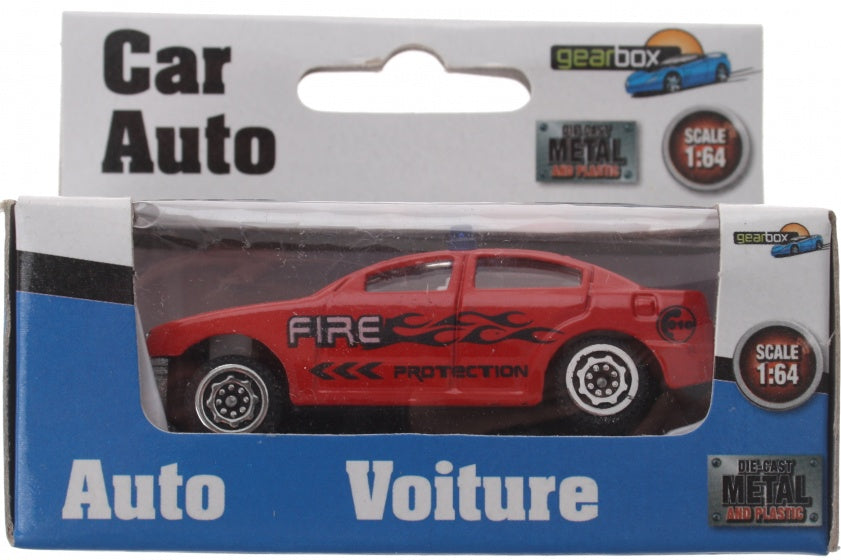 voertuig brandweerauto rood staal 8 cm
