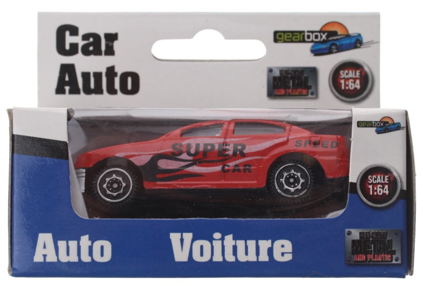 voertuig supercar rood staal 8 cm