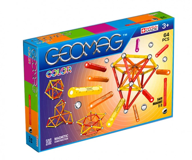 Color rood/oranje/geel 64-delig