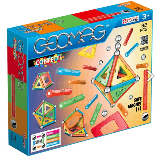 Confetti multicolor 32-delig