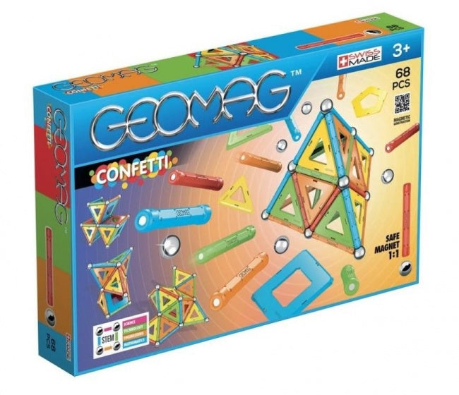 Confetti multicolor 68-delig