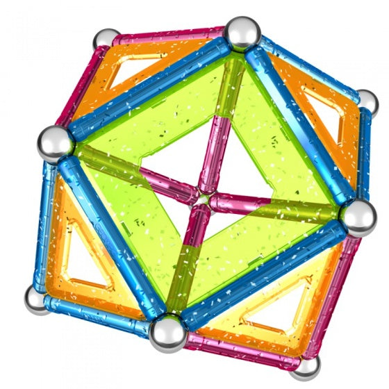 Glitter multicolor 44-delig