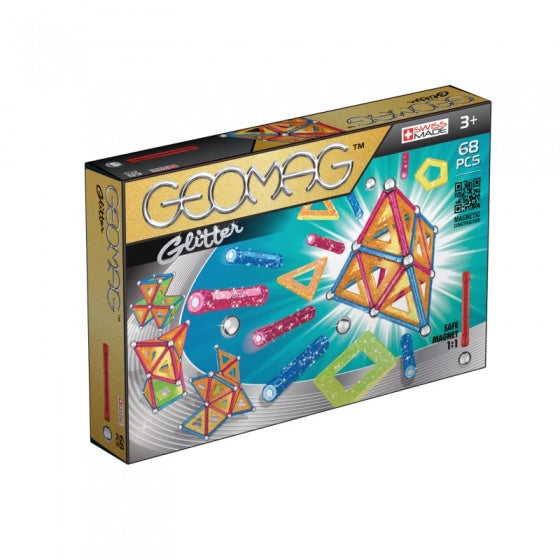 Glitter multicolor 68-delig