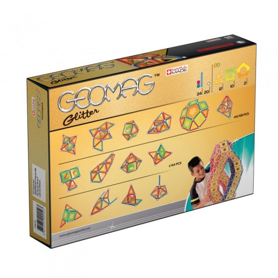 Glitter multicolor 68-delig