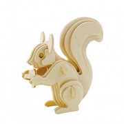 3D-puzzel eekhoorn met verf 12 cm 20-delig