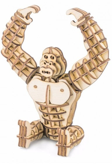 3D-puzzel Gorilla 12 cm hout 105-delig