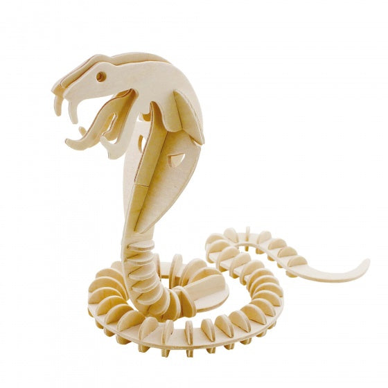 3D-puzzel slang met verf 22 cm 51-delig