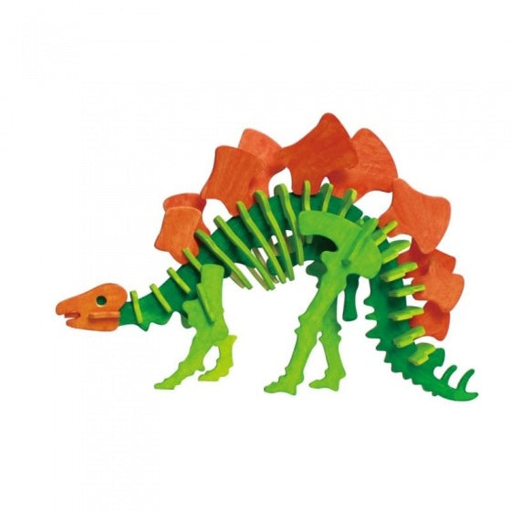 3D-puzzel stegosaurus met verf 27 cm 43-delig