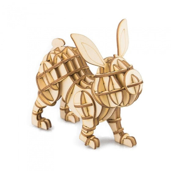 3D-puzzel Konijn hout 10