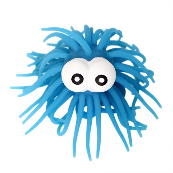 fluffy bal 6 cm blauw