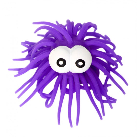 fluffy bal 6 cm paars