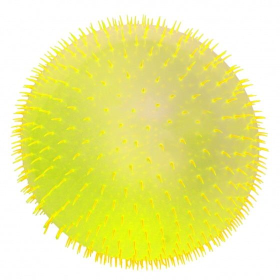fluffy bal met licht Bubble 80 cm geel