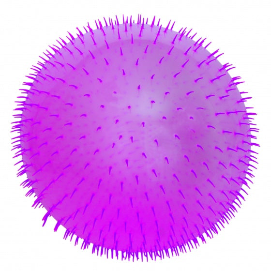 fluffy bal met licht Bubble 80 cm paars