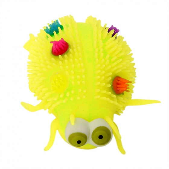 fluffy insect 12 cm geel