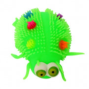 fluffy insect 12 cm groen