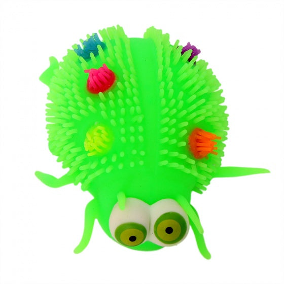 fluffy insect 12 cm groen