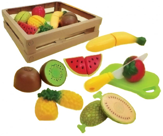 fruitmand met fruit 23 cm 8-delig
