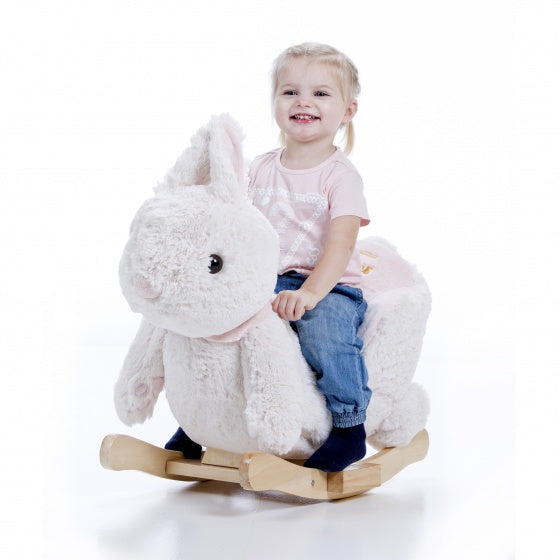 hobbelkonijn Little Rocker wit